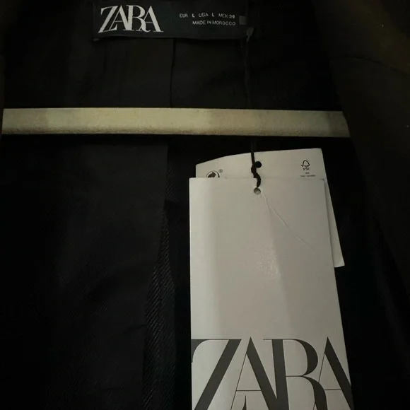 Zara Black Double-Breasted Blazer - Picture 3 of 3